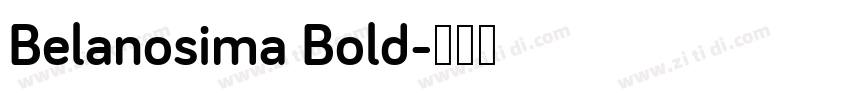 Belanosima Bold字体转换